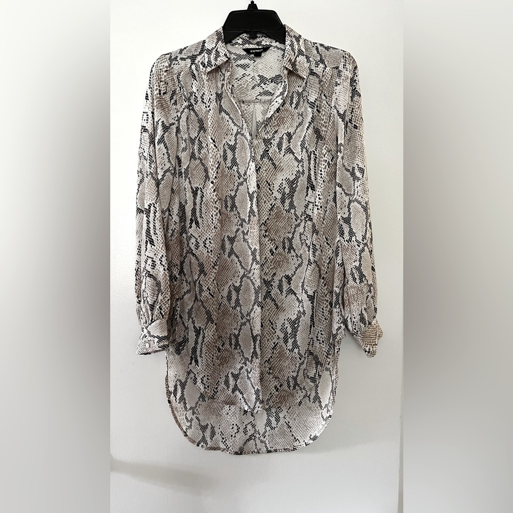 Express snake skin tunic